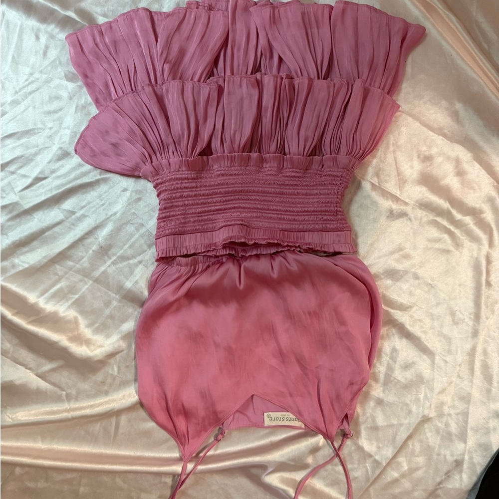 Pink Ruffled Set